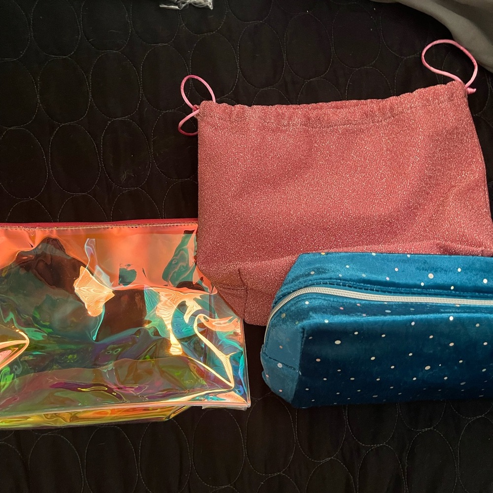 Make up bags bundle of 3